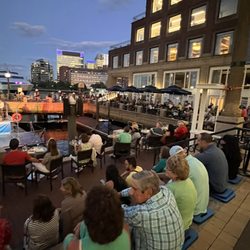 Outdoor Bar & Restaurant @ Summer in the City @ Boston Harbor Hotel on the Waterfront. Free Concerts & Movies All Summer Tues.-Fri. 6-10PM