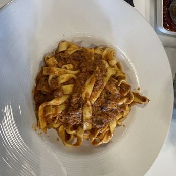 Brunello - BRUNELLO SIGNATURE Fresh Tagliatelle, truffle pink sauce, Italian sausage - Italian Near Me - Las Vegas, Nevada