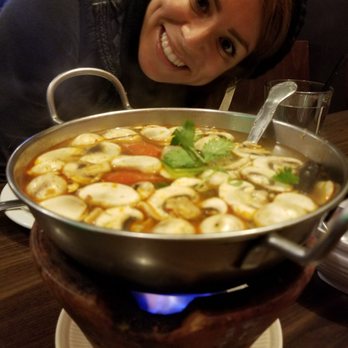 Sizzling Thai Kitchen - Tom Yum Soup. Has chilli but not that spicy. Delicious and super tasty. - Thai Near Me - Downey, California