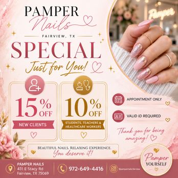 Pamper Nails - Nail Salons Near Me - McKinney, Texas Pamper Nails - Nail Salons Near Me - McKinney, Texas
