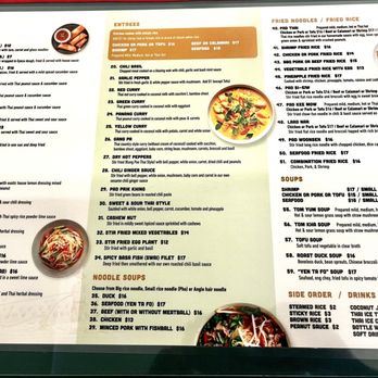 Thai Cuisine Express - Clear Menu took on  Jan. 2026 :) - Thai Near Me - Aiea, Hawaii