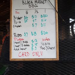Black Market BBQ - Menu