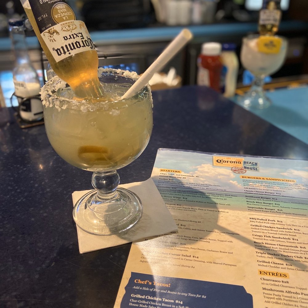 Corona Beach House - Best jalapeño margarona ever!! - American Near Me - Miami, Florida Corona Beach House - Best jalapeño margarona ever!! - American Near Me - Miami, Florida