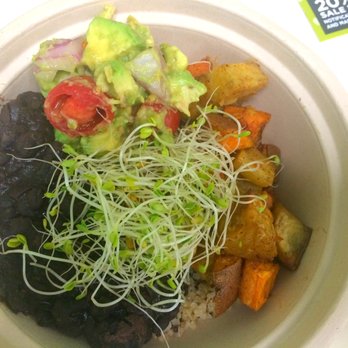 Rosewood Market - Spicy Black Bean and Sweet Potato with Avocado Grain Bowl - Health Markets Near Me - Columbia, South Carolina Rosewood Market - Spicy Black Bean and Sweet Potato with Avocado Grain Bowl - Health Markets Near Me - Columbia, South Carolina