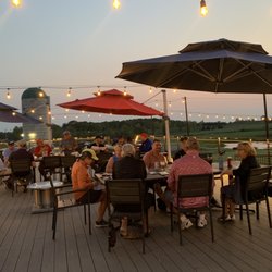 Outdoor dining on our deck