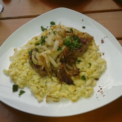 Restaurant-Cafe-Allgäu - Schwäbischer Zwiebelrostbraten