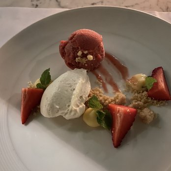 Blackbird - Panna cotta and strawberry sorbet - Modern European Near Me - Makati, NCR