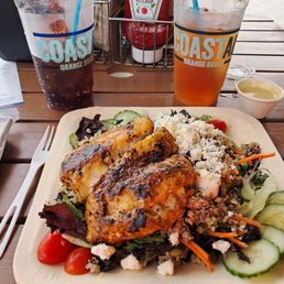 Ancient Grain salad with blackened grouper Ancient Grain salad with blackened grouper
