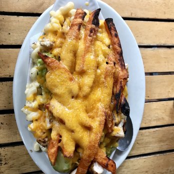 Howley's Restaurant - Make your own Mac and cheese with grilled chicken, Brussel sprouts and sweet pot frites. Delish! - Diners Near Me - West Palm Beach, Florida Howley's Restaurant - Make your own Mac and cheese with grilled chicken, Brussel sprouts and sweet pot frites. Delish! - Diners Near Me - West Palm Beach, Florida