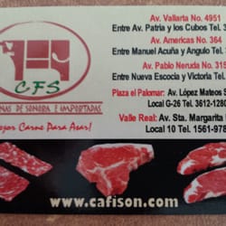 Carnes Finas de Sonora e Importados - Sucursales de la ciudad.