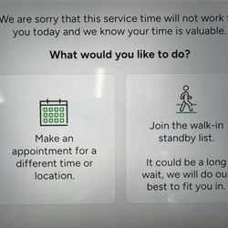 Quest Diagnostics - Walk ins can Join the standby list instead of selecting a specific time. IG @TestWithQuest