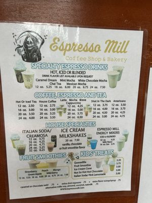 Menu photo 1 Espresso Mill & Bakery Coos Bay, OR