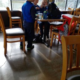 Homework before soccer! My coffee here is a sanity while I manage the chaos of trying to get 2nd graders homework done.