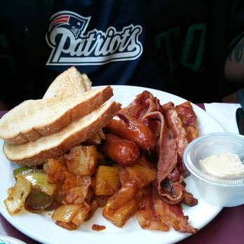 Mad Hatter - Hungry Man Breakfast also came with French Toast. - Breakfast & Brunch Near Me - Weymouth, Massachusetts Mad Hatter - Hungry Man Breakfast also came with French Toast. - Breakfast & Brunch Near Me - Weymouth, Massachusetts