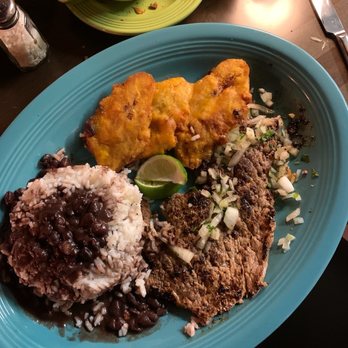 Don Lolo’s Restaurant - Palomilla Steal with rice beans and tostones - Cuban Near Me - Hallandale Beach, Florida Don Lolo’s Restaurant - Palomilla Steal with rice beans and tostones - Cuban Near Me - Hallandale Beach, Florida