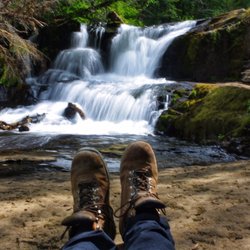 Alsea Falls Recreation Site - Loving the PNW vibes. Found a waterfall and decided to just chill out.