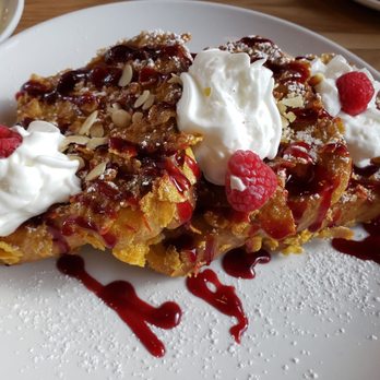 Broken Yolk Cafe - Corn flakes french toast - American Near Me - Glendora, California Broken Yolk Cafe - Corn flakes french toast - American Near Me - Glendora, California