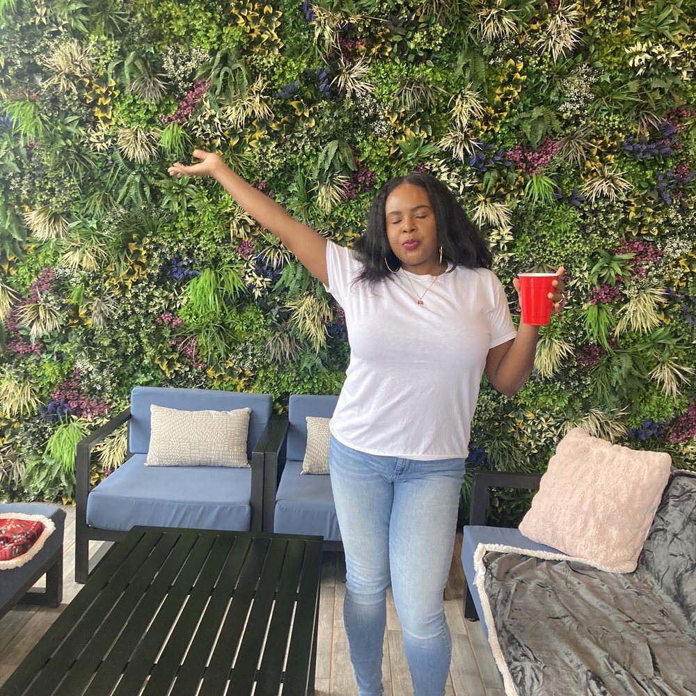 Outside green wall Outside green wall