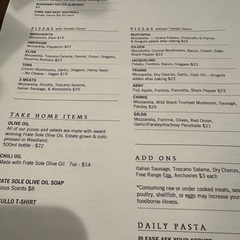 Masullo - Menu-February 2026 - Pizza Near Me - Sacramento, California