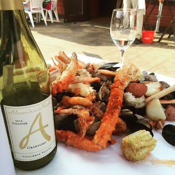The Crab Pot - This was the feast in the background with a nice Alexandria Nicole Viognier to pair with it! - Seafood Near Me - Seattle, Washington The Crab Pot - This was the feast in the background with a nice Alexandria Nicole Viognier to pair with it! - Seafood Near Me - Seattle, Washington