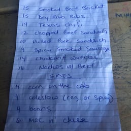 The hipster bar menu