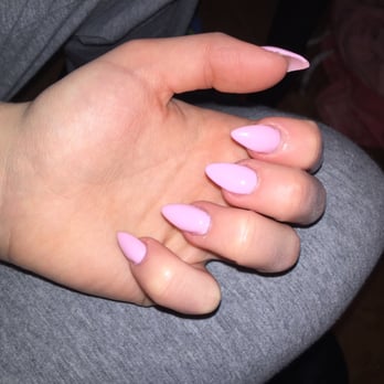 Benitoite Nails & Spa - Pink stiletto nails - Nail Salons Near Me - Tigard, Oregon