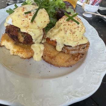 The Attic - Pulled pork and shrimp eggs benedict - Breakfast & Brunch Near Me - Long Beach, California