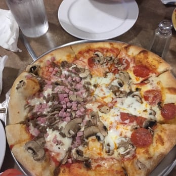 Mr. G's Italian Pizzeria - Fresh pizza! Slightly under done, but it was really tasty and filled 4 people. - Pizza Near Me - Bryan, Texas