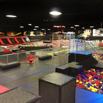 Sky Zone Trampoline Park - This place is huge you can see the foam pits on the bottom right. - Trampoline Parks Near Me - Olympia, Washington Sky Zone Trampoline Park - This place is huge you can see the foam pits on the bottom right. - Trampoline Parks Near Me - Olympia, Washington