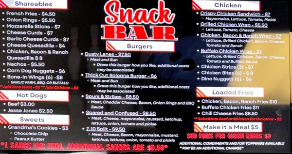 Menu photo 2 Riverside Lanes Danville, VA