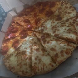 Uncle Mike's Hometown pizza - Half Cheese, Half Garlic Large Pizza - 19.32