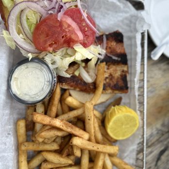 Robbie's Marina - Blacked mahi sandwich - Boat Repair Near Me - Key West, Florida