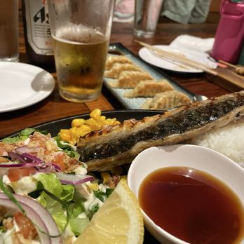 Washoku - Saba shioyaki plate and Gyoza - Ramen Near Me - Elk Grove, California