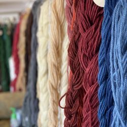 Matching colors and yarn type is half the battle when repairing a rug. We are collectors of yarn so we can have the right match.