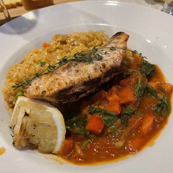Black & Caspian - Grilled salmon - Mediterranean Near Me - Chicago, Illinois Black & Caspian - Grilled salmon - Mediterranean Near Me - Chicago, Illinois