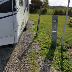 Timber Ridge Campground - Sewer hookups are too close to the road to use while staying there.