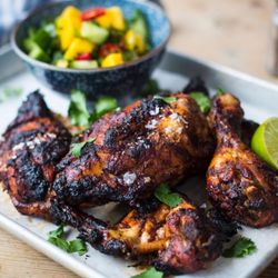 Pretty Delicious Cuisine - Jerk Chicken wings marinated overnight in jerk seasoning.
