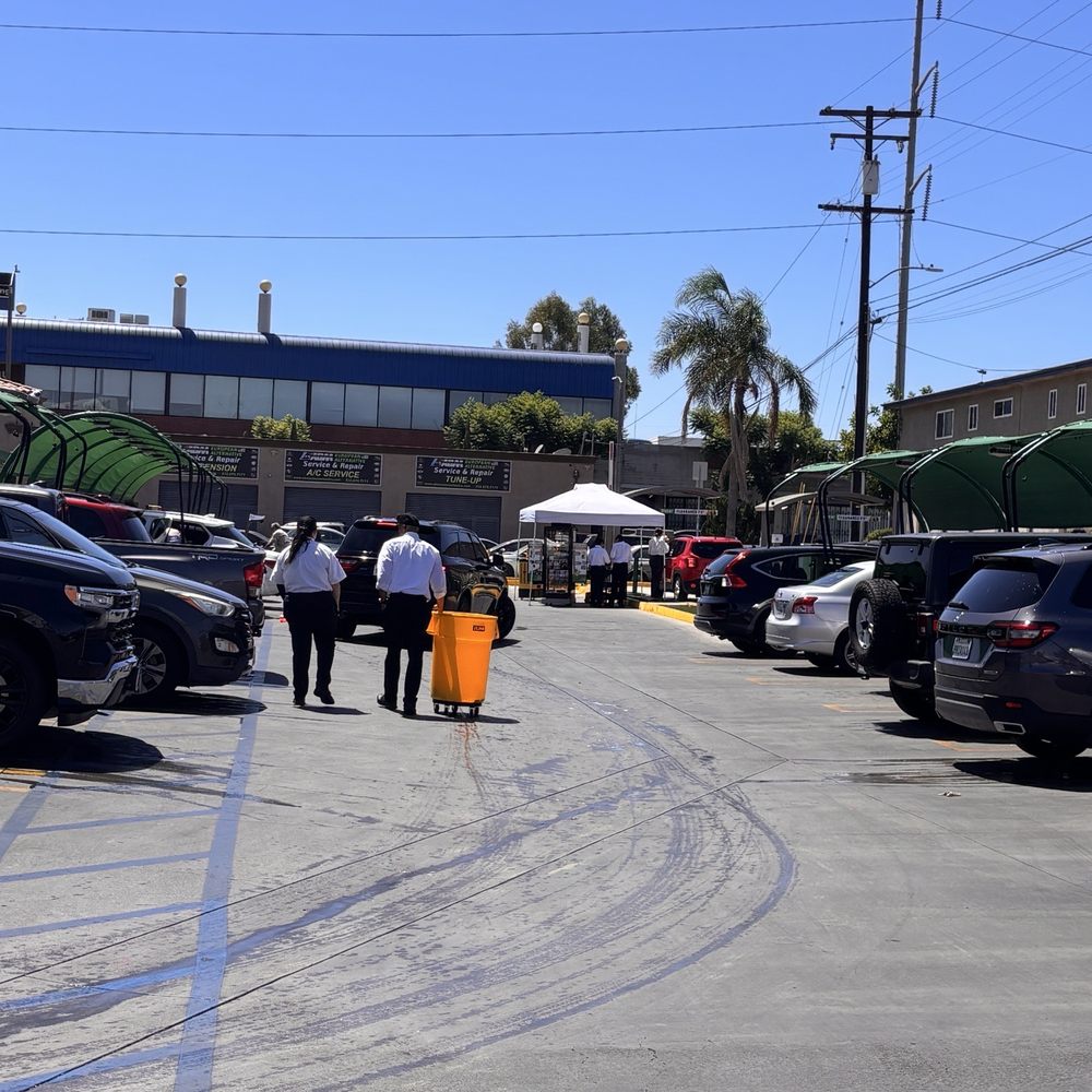 Quick Quack Car Wash - Entrance and vacuum area - Car Wash Near Me - Lawndale, California