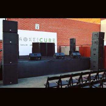 Orlans Audio Video & Lighting - Dynacord Cobra 4 Mains, QSC KW Sidefills & Monitors, DJ Booth equipped w Pioneer DJ Gear & Shure Wireless Mics - Audio/Visual Equipment Rental Near Me - Los Angeles, California Orlans Audio Video & Lighting - Dynacord Cobra 4 Mains, QSC KW Sidefills & Monitors, DJ Booth equipped w Pioneer DJ Gear & Shure Wireless Mics - Audio/Visual Equipment Rental Near Me - Los Angeles, California