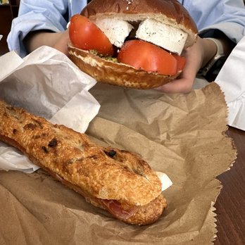 La 'Croque - ficelle (bottom), capretzel (top) - Sandwiches Near Me - Long Beach, California La 'Croque - ficelle (bottom), capretzel (top) - Sandwiches Near Me - Long Beach, California