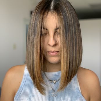 True Beauty By Denisse - Bob cut and partial balayage - Hair Stylists Near Me - Chapel Hill, North Carolina True Beauty By Denisse - Bob cut and partial balayage - Hair Stylists Near Me - Chapel Hill, North Carolina