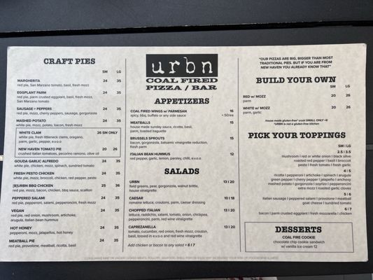 Menu photo 5 Urbn One Paseo San Diego, CA