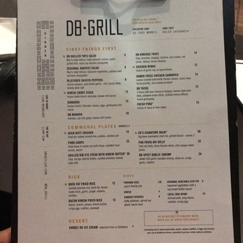 DB Grill - DB Grill Menu - New American Near Me - Kapolei, Hawaii