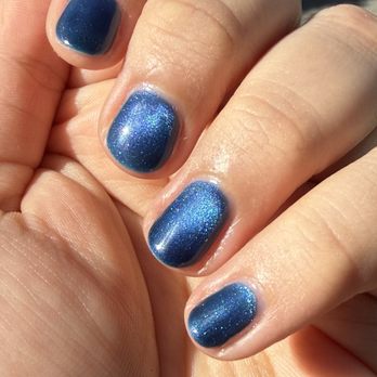 New Angel Nails - Blue glassy nails (Cat Eye Gel Nail Polish) - Nail Salons Near Me - Oakland, California New Angel Nails - Blue glassy nails (Cat Eye Gel Nail Polish) - Nail Salons Near Me - Oakland, California