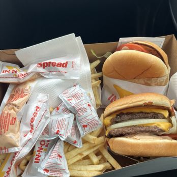 In-N-Out Burger - Double double, hamburger, & two fries - Burgers Near Me - Ridgefield, Washington