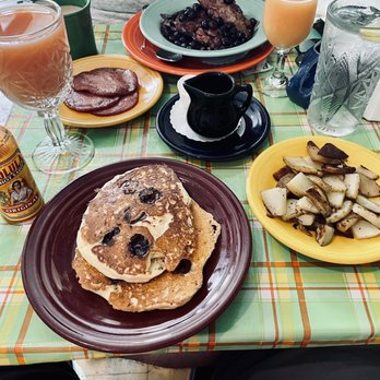 Jumbars - a breakfast of pancakes, potatoes, and sausage - Desserts Near Me - Bethlehem, Pennsylvania