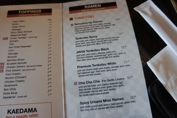 Menu photo 5 JINYA Ramen Bar - Calgary Calgary, AB Menu photo 5 JINYA Ramen Bar - Calgary Calgary, AB