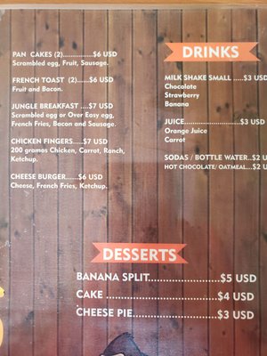 Menu photo 2 Jungle Juice Puerto Peñasco, SON