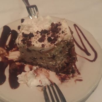 Gino's Restaurant - Chocolate chip cheesecake  Sorry ate some before the picture - Italian Near Me - Baton Rouge, Louisiana