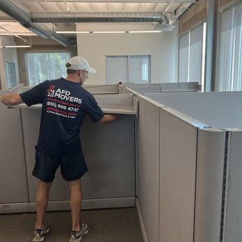 AFD Movers - Disassembling and reassembling cubicle workplaces - Movers Near Me - Irvine, California